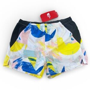 The North Face Girls Youth Swim Shorts Abstract Print NWT Size L